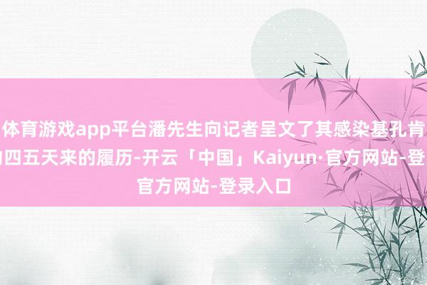 体育游戏app平台潘先生向记者呈文了其感染基孔肯雅热约四五天来的履历-开云「中国」Kaiyun·官方网站-登录入口