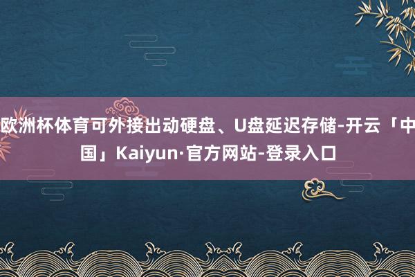 欧洲杯体育可外接出动硬盘、U盘延迟存储-开云「中国」Kaiyun·官方网站-登录入口