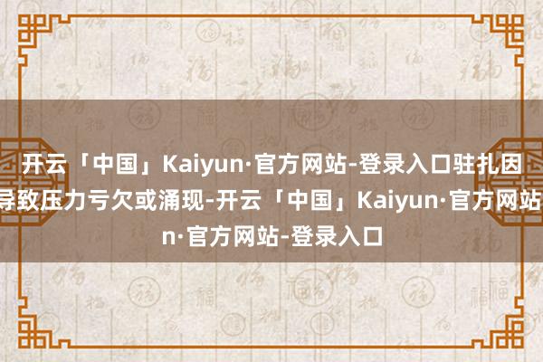 开云「中国」Kaiyun·官方网站-登录入口驻扎因装置失当导致压力亏欠或涌现-开云「中国」Kaiyun·官方网站-登录入口