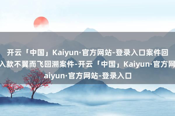 开云「中国」Kaiyun·官方网站-登录入口案件回溯：2.53亿入款不翼而飞回溯案件-开云「中国」Kaiyun·官方网站-登录入口