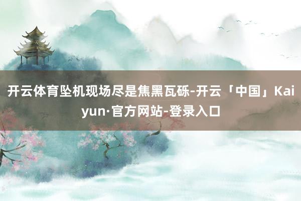 开云体育坠机现场尽是焦黑瓦砾-开云「中国」Kaiyun·官方网站-登录入口